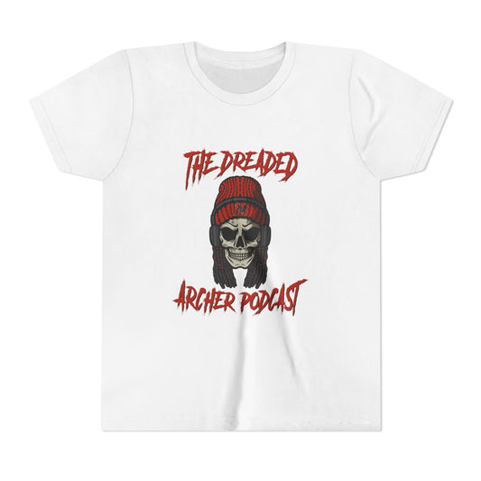 Dreaded Archer Podcast Youth Tee - Skull Graphic T-Shirt
