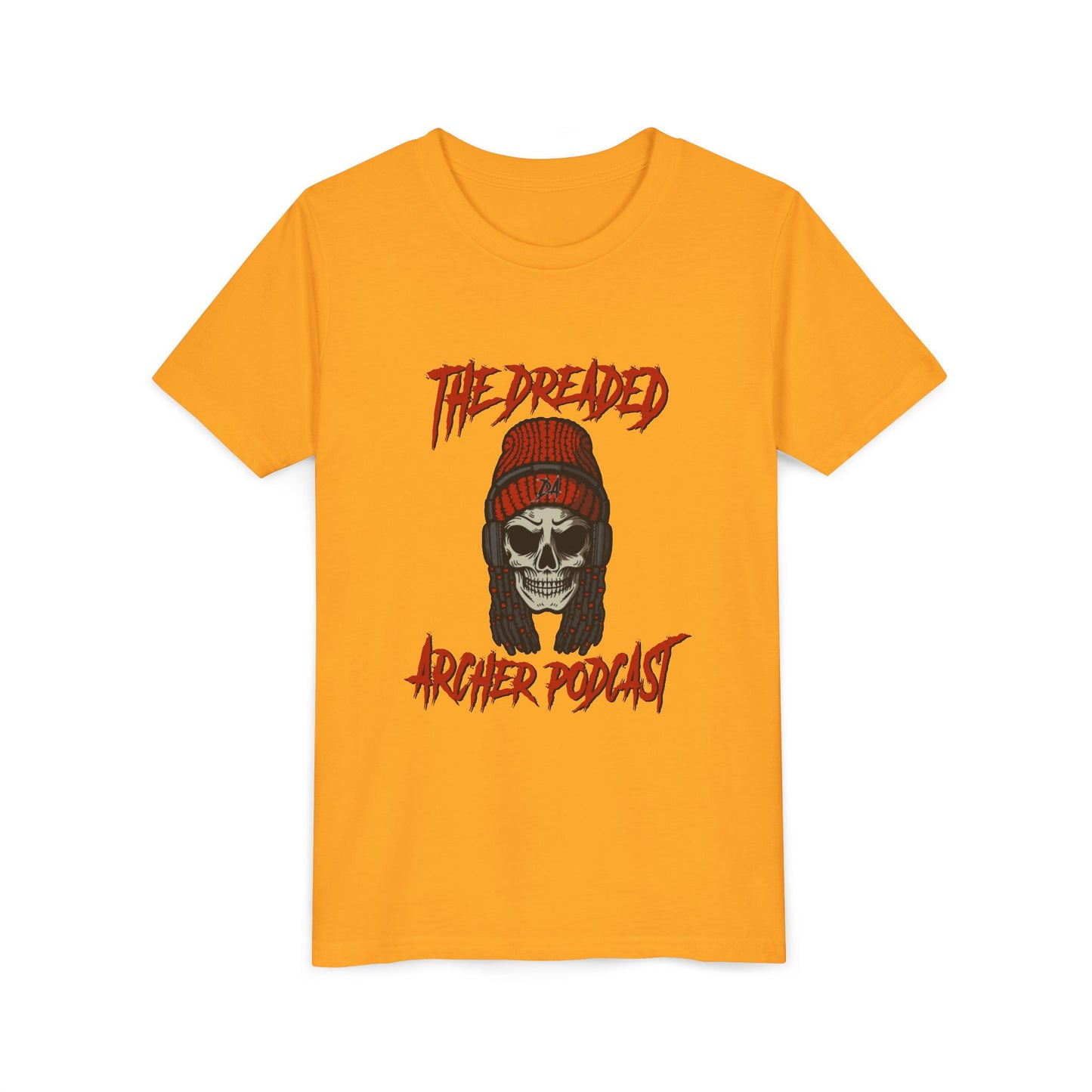 Dreaded Archer Podcast Youth Tee - Skull Graphic T-Shirt